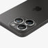 AGL07163 - iPhone 15 Pro / 15 Pro Max Optik Pro Lens Protector in natural titanium showing the device